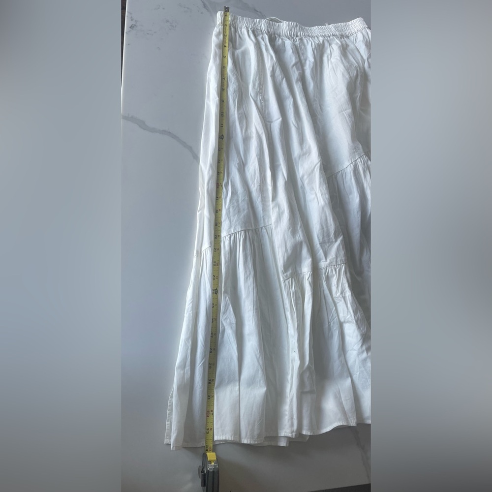 Free People All About Tiers Skirt Medium White Maxi NEW NWT - Picture 10 of 11